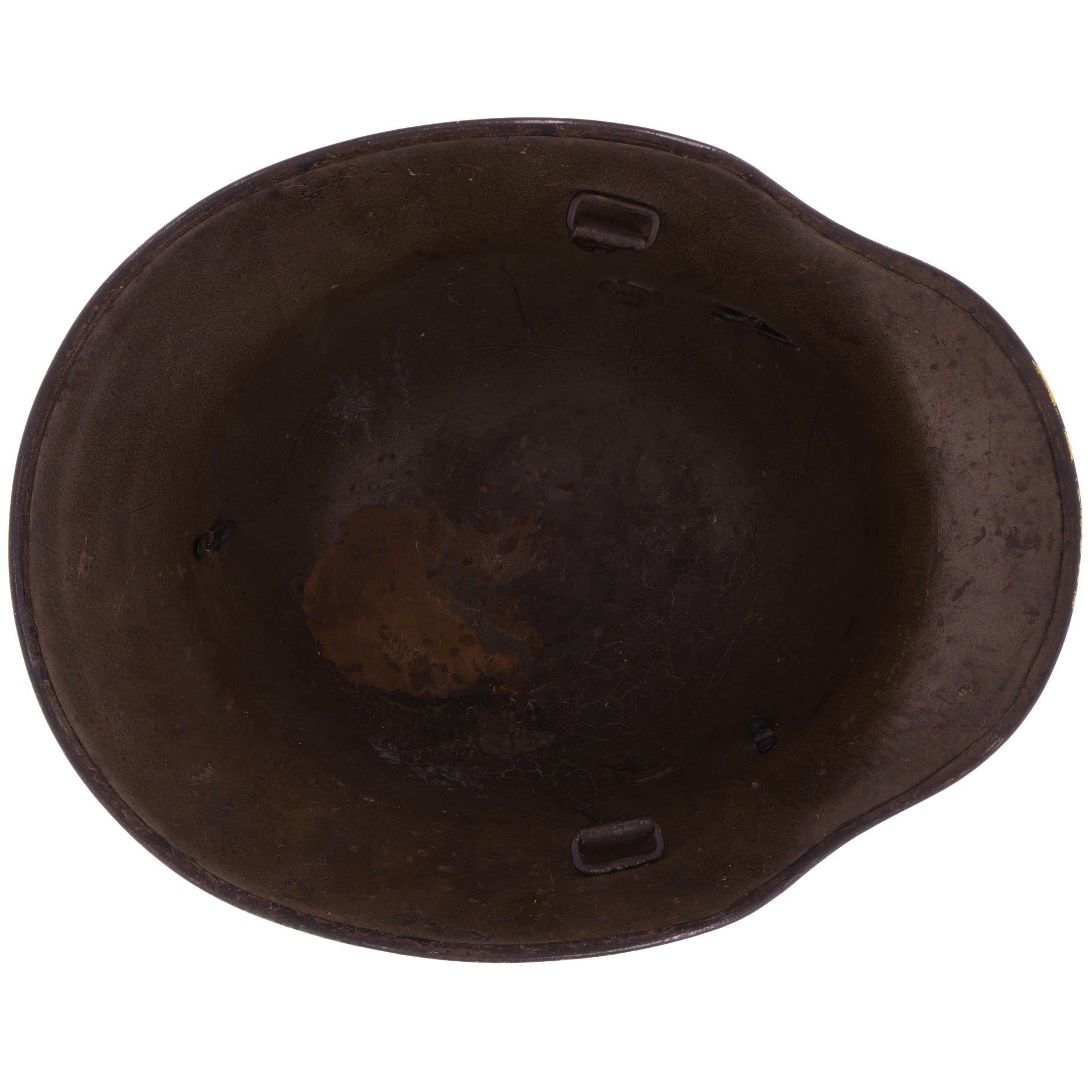 WWI Austrian M17 Helmet Shell with Souvenir Camouflage Paint & Iron Cross Insignia (Size 64)