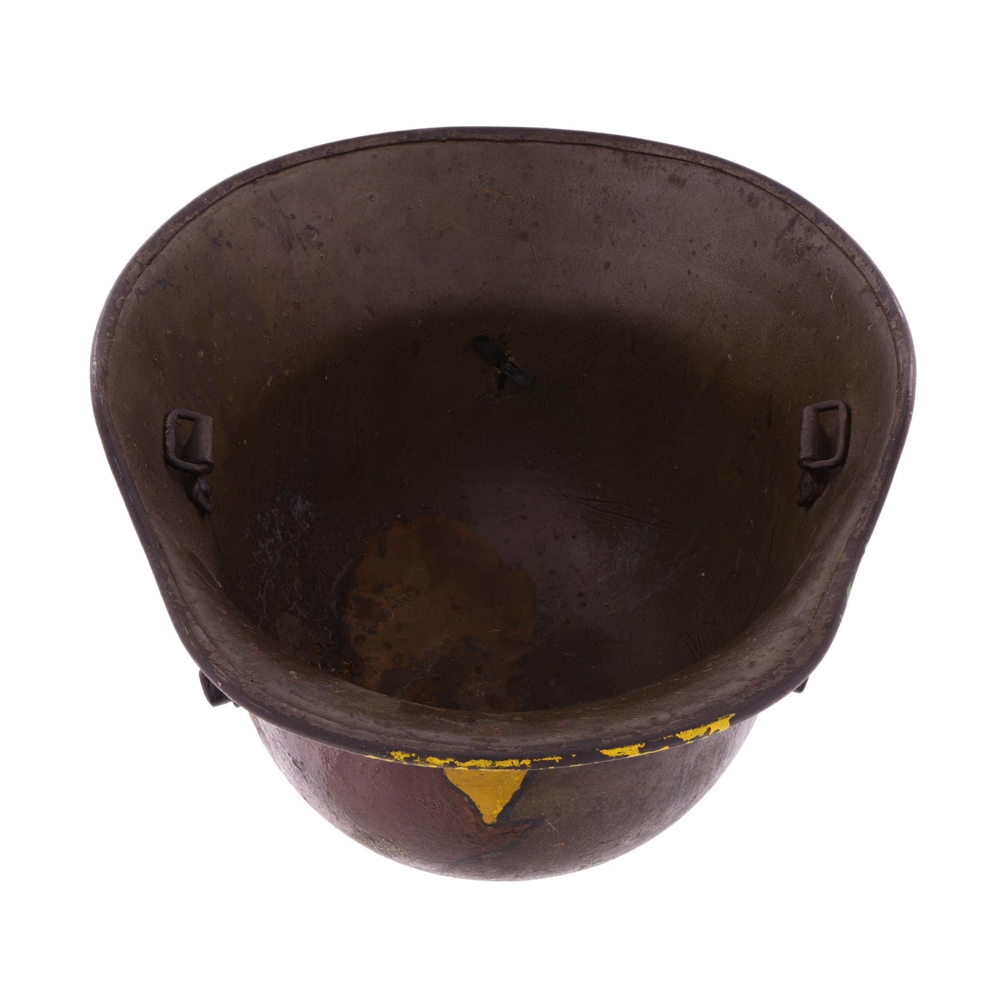 WWI Austrian M17 Helmet Shell with Souvenir Camouflage Paint & Iron Cross Insignia (Size 64)