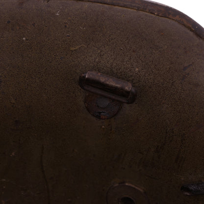 WWI Austrian M17 Helmet Shell with Souvenir Camouflage Paint & Iron Cross Insignia (Size 64)