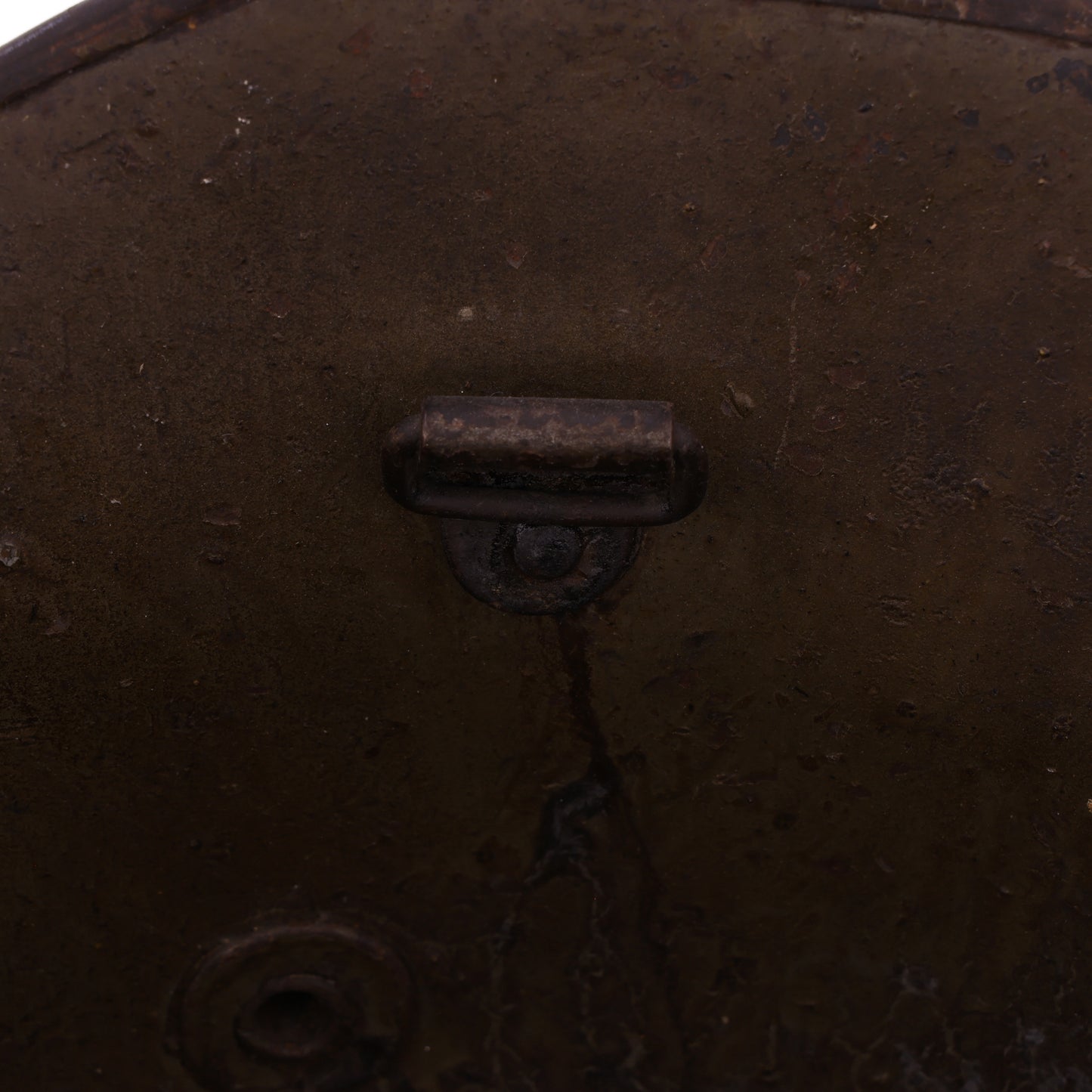 WWI Austrian M17 Helmet Shell with Souvenir Camouflage Paint & Iron Cross Insignia (Size 64)