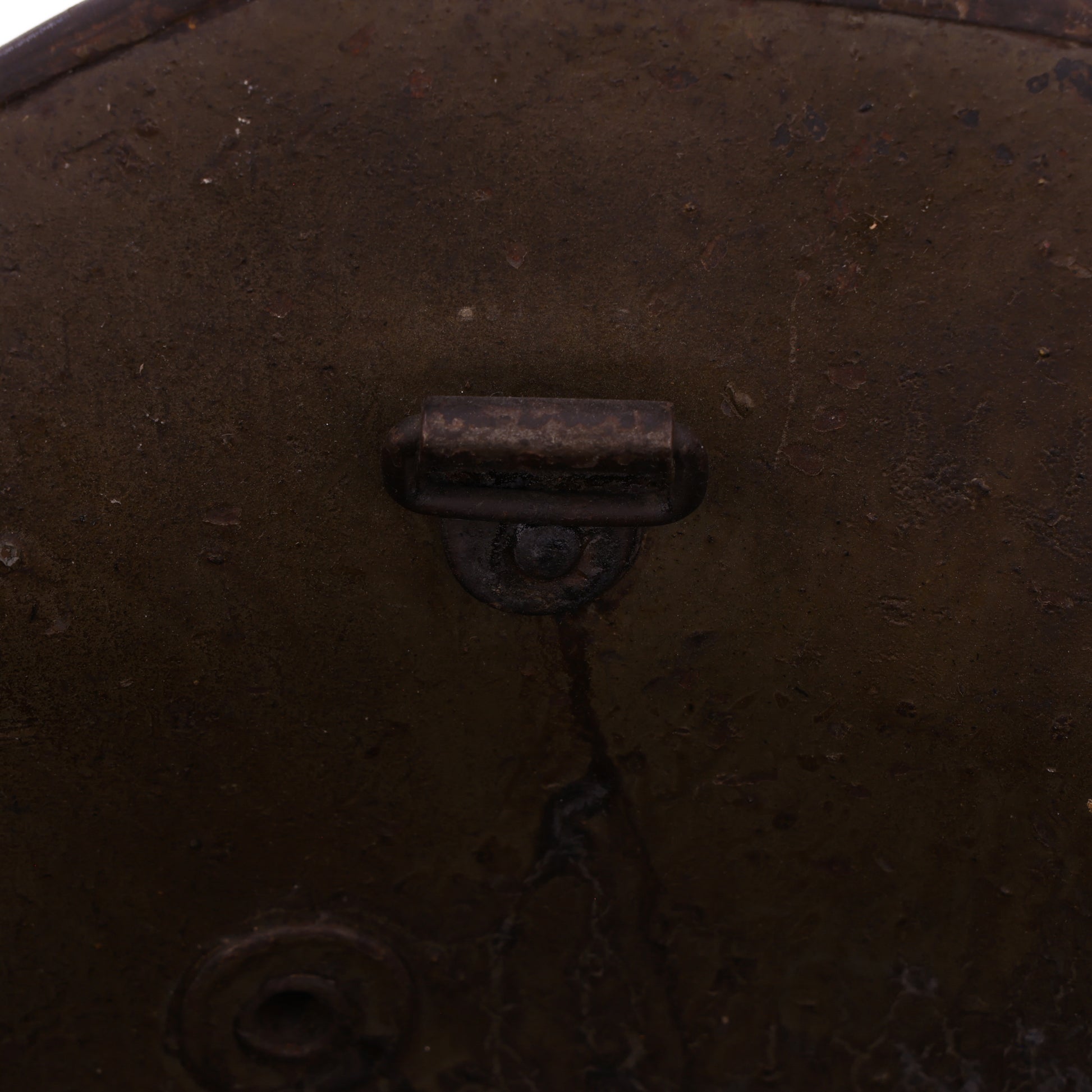 WWI Austrian M17 Helmet Shell with Souvenir Camouflage Paint & Iron Cross Insignia (Size 64)