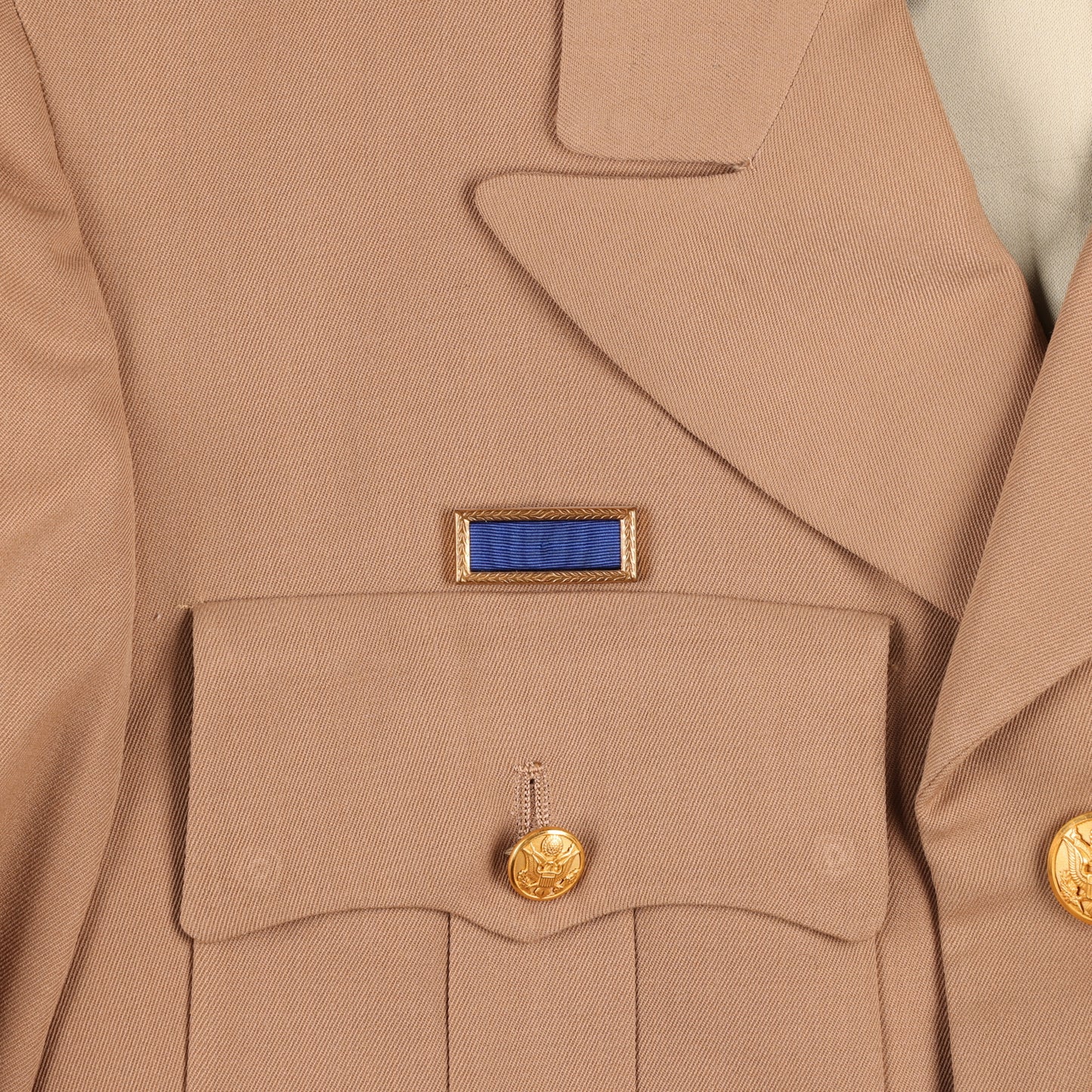 WWII-Korean War U.S. 5th Air Force Officer's Khaki Service Jacket & Trousers (Size 38R)