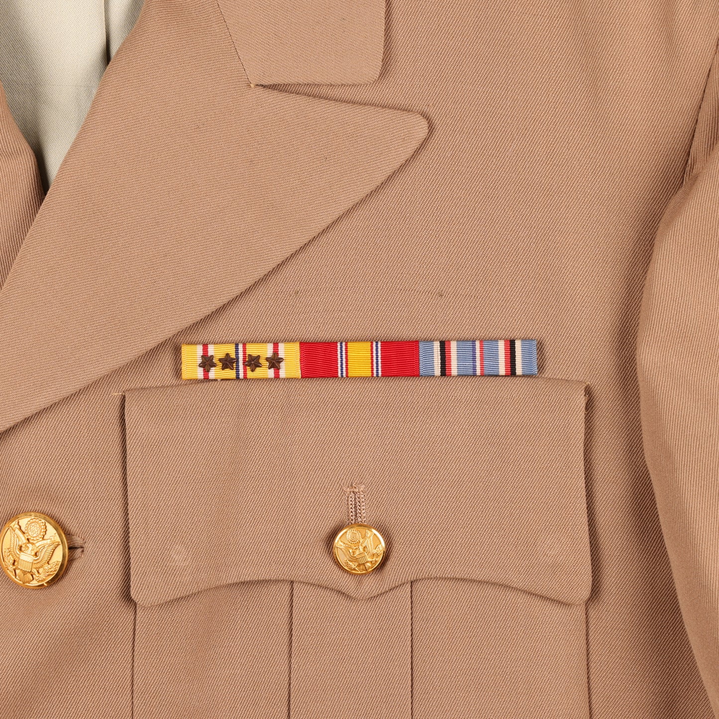 WWII-Korean War U.S. 5th Air Force Officer's Khaki Service Jacket & Trousers (Size 38R)