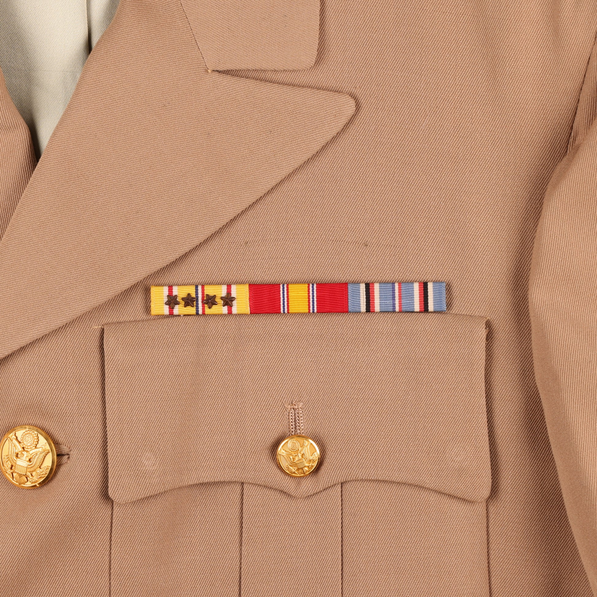 WWII-Korean War U.S. 5th Air Force Officer's Khaki Service Jacket & Trousers (Size 38R)