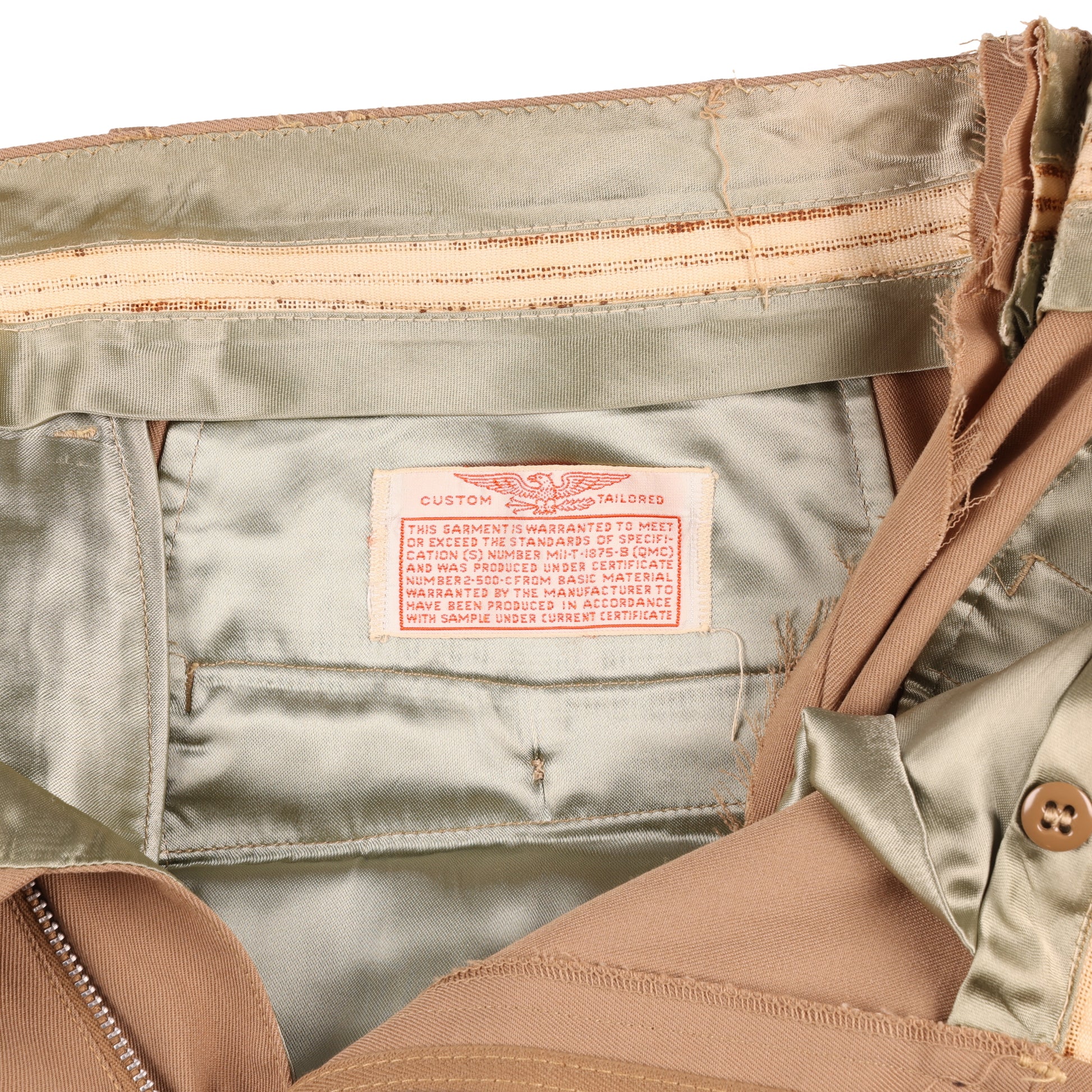 WWII-Korean War U.S. 5th Air Force Officer's Khaki Service Jacket & Trousers (Size 38R)