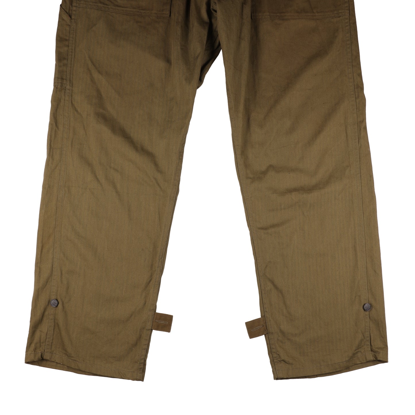 WWII-Korean War U.S. Air Force M/Sgt.'s Second Pattern HBT Coveralls with Gas Flap by The Jay Garment Co. Size 38R (1943)