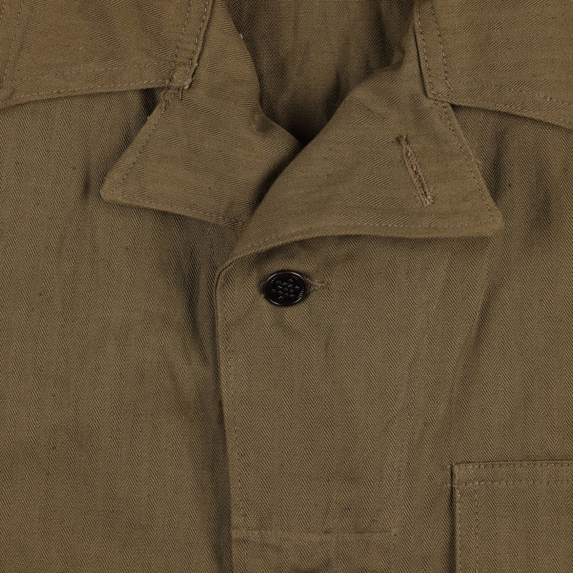 WWII-Korean War U.S. Air Force M/Sgt.'s Second Pattern HBT Coveralls with Gas Flap by The Jay Garment Co. Size 38R (1943)