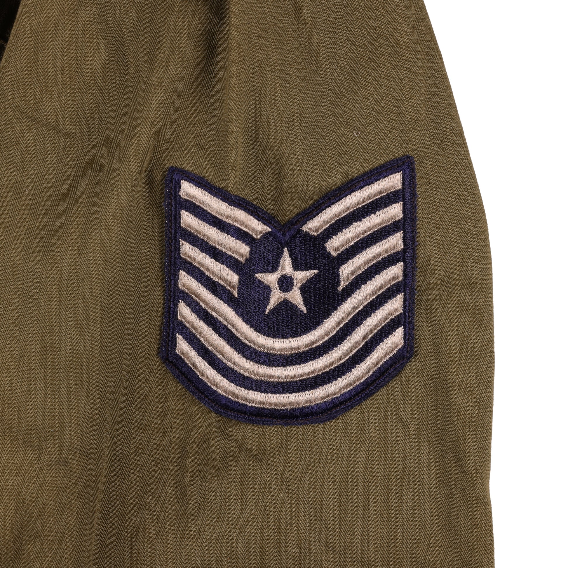 WWII-Korean War U.S. Air Force M/Sgt.'s Second Pattern HBT Coveralls with Gas Flap by The Jay Garment Co. Size 38R (1943)
