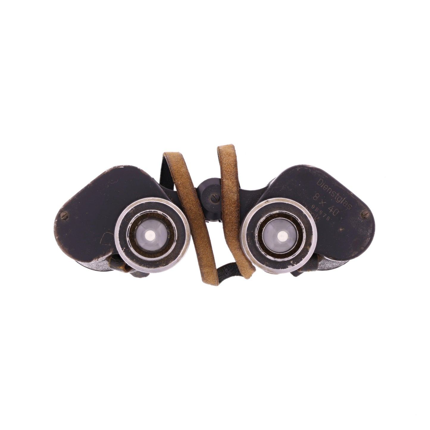 WWII German Dienstglas 8x40 Binoculars by "bmk" Srb & Stys Fabrik Präziser Messinstrumente with Strap