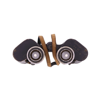 WWII German Dienstglas 8x40 Binoculars by "bmk" Srb & Stys Fabrik Präziser Messinstrumente with Strap