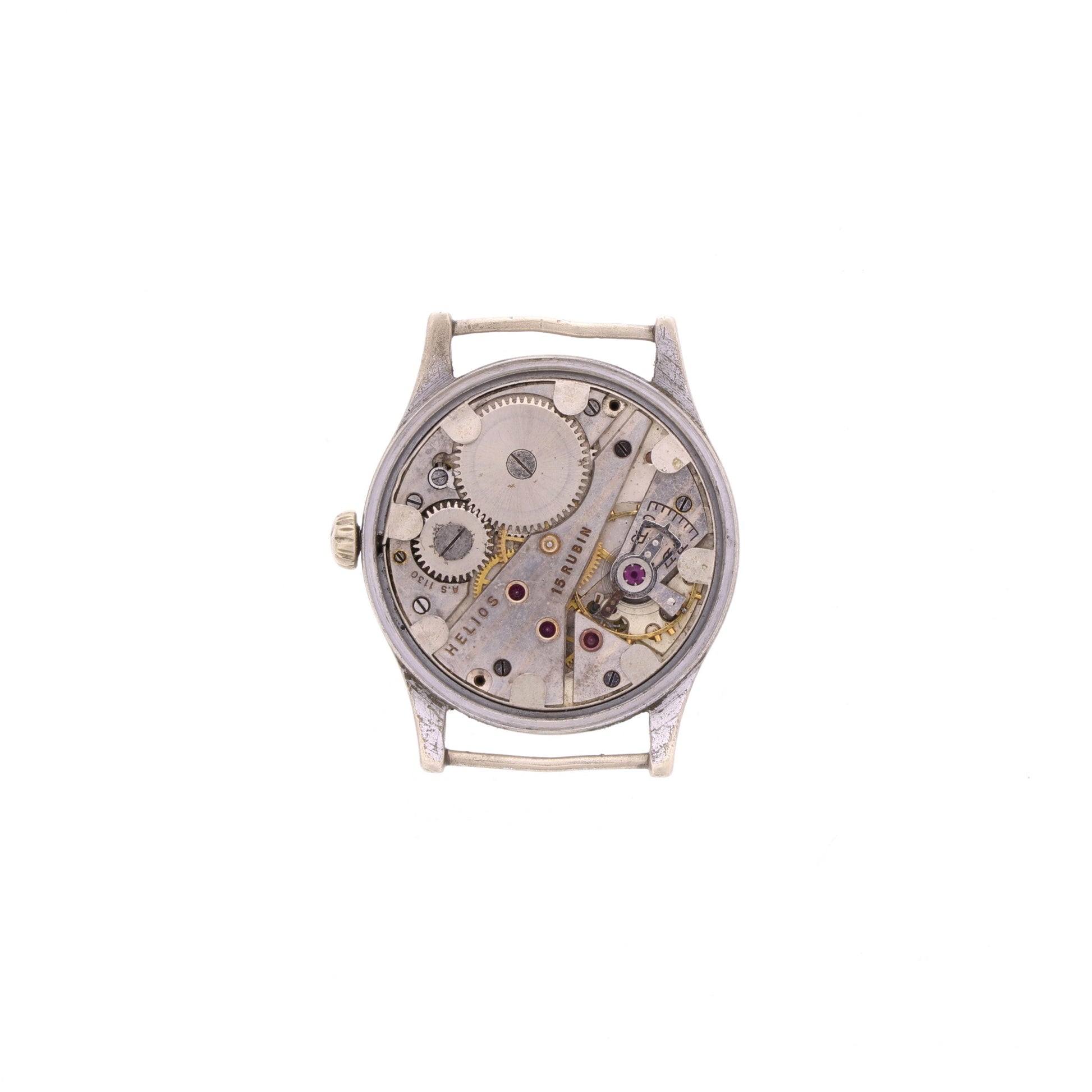 WWII German Heer Dienstuhr Wristwatch by Helios (Swiss-Made)