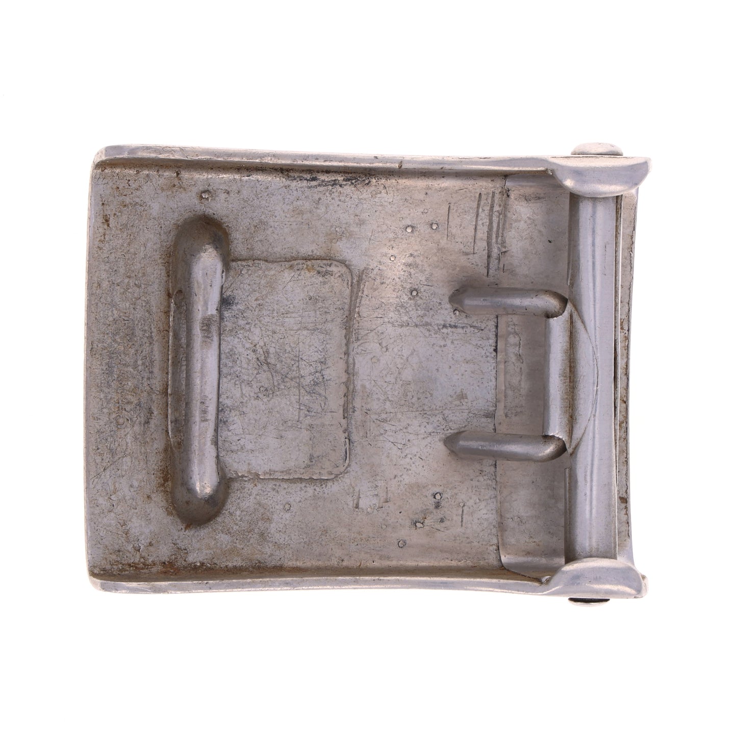 WWII German Hitler Jugend Aluminum Belt Buckle by Wilhelm Schröder & Co. (Marked "RZM M4/46")