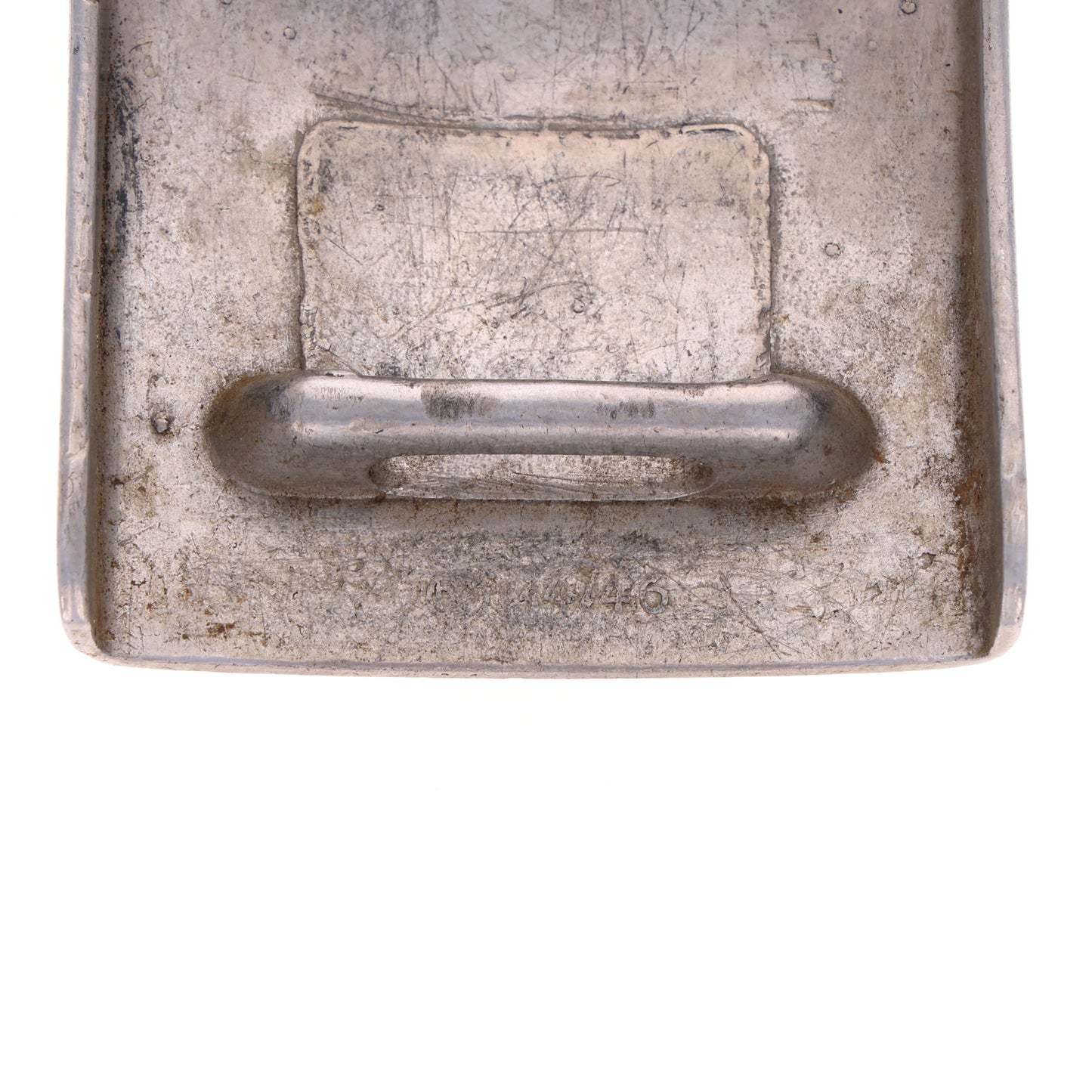 WWII German Hitler Jugend Aluminum Belt Buckle by Wilhelm Schröder & Co. (Marked "RZM M4/46")