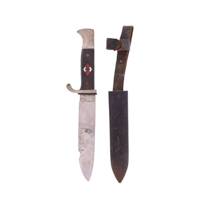 WWII German Hitlerjugend Knife by Arthur Schüttelhöfer & Co. (Marked "RZM M7/13")