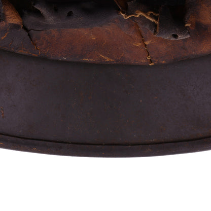 WWII German M40 Double Decal Polizei Helmet with Blood-Stained Liner (Q64)