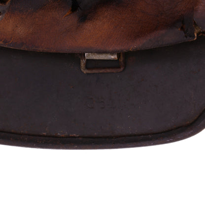 WWII German M40 Double Decal Polizei Helmet with Blood-Stained Liner (Q64)