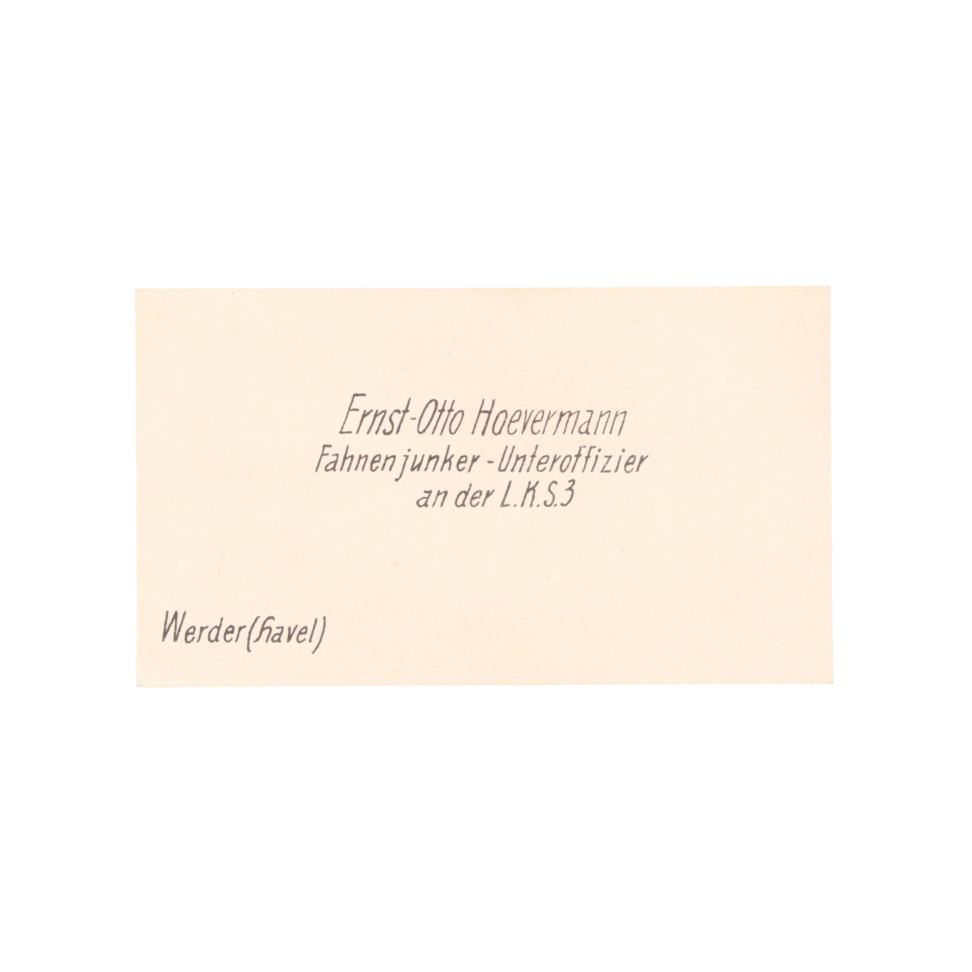 Vintage-style card with text on a beige background