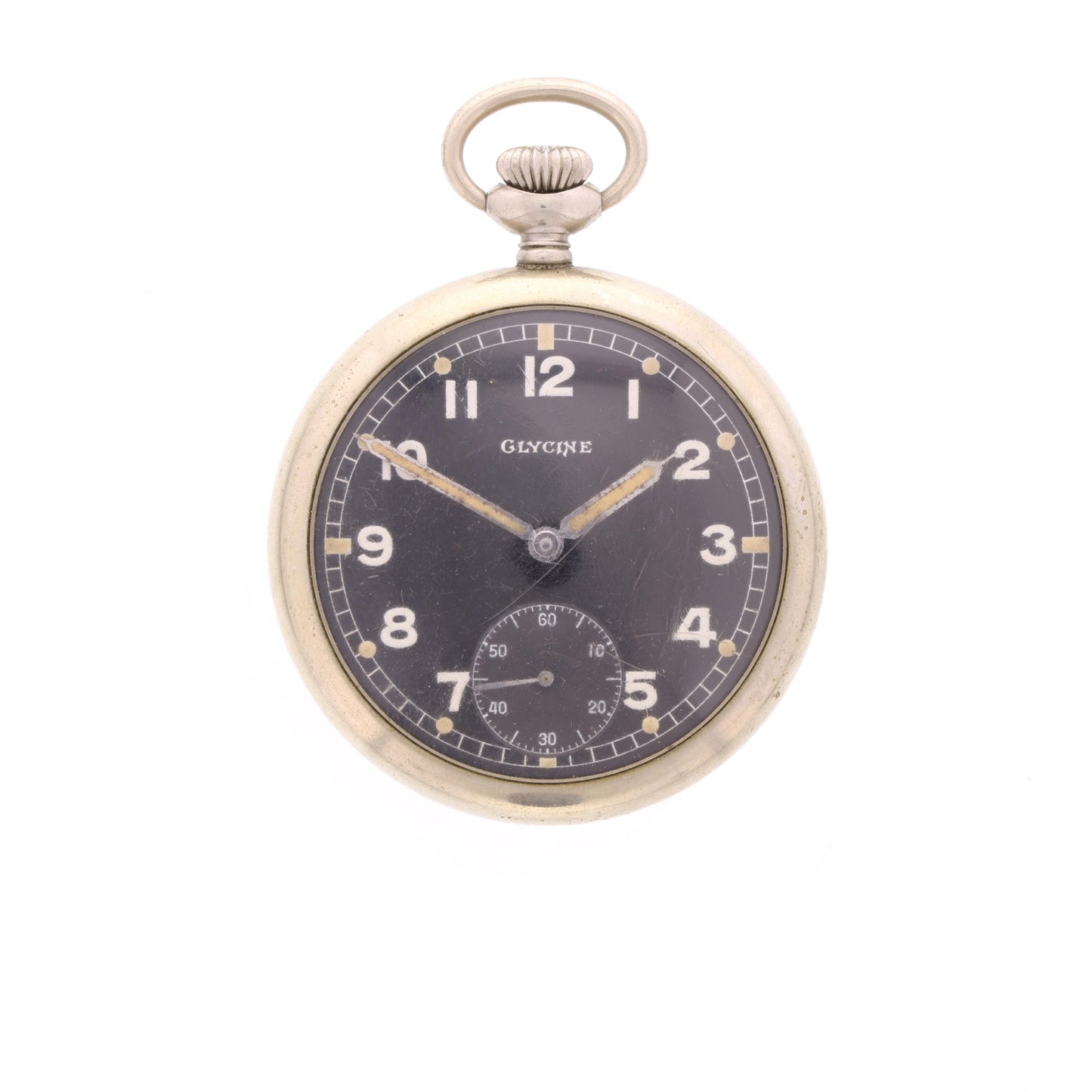 WWII German Private Purchase Dienstuhr Pocket Watch by Glycine (Swiss-Made)