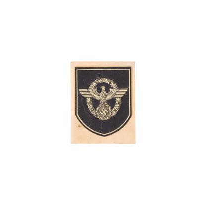 WWII German Unissued Polizei Helmet Decal