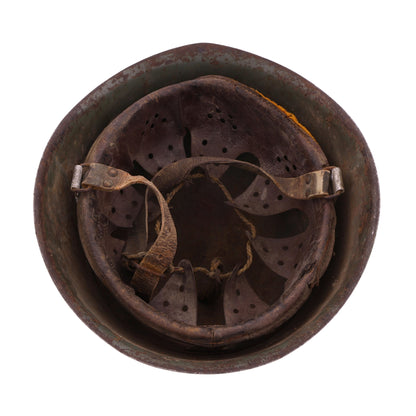 WWII Italian M33 Helmet with Camouflage Paint (Size 60)