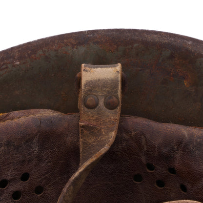 WWII Italian M33 Helmet with Camouflage Paint (Size 60)