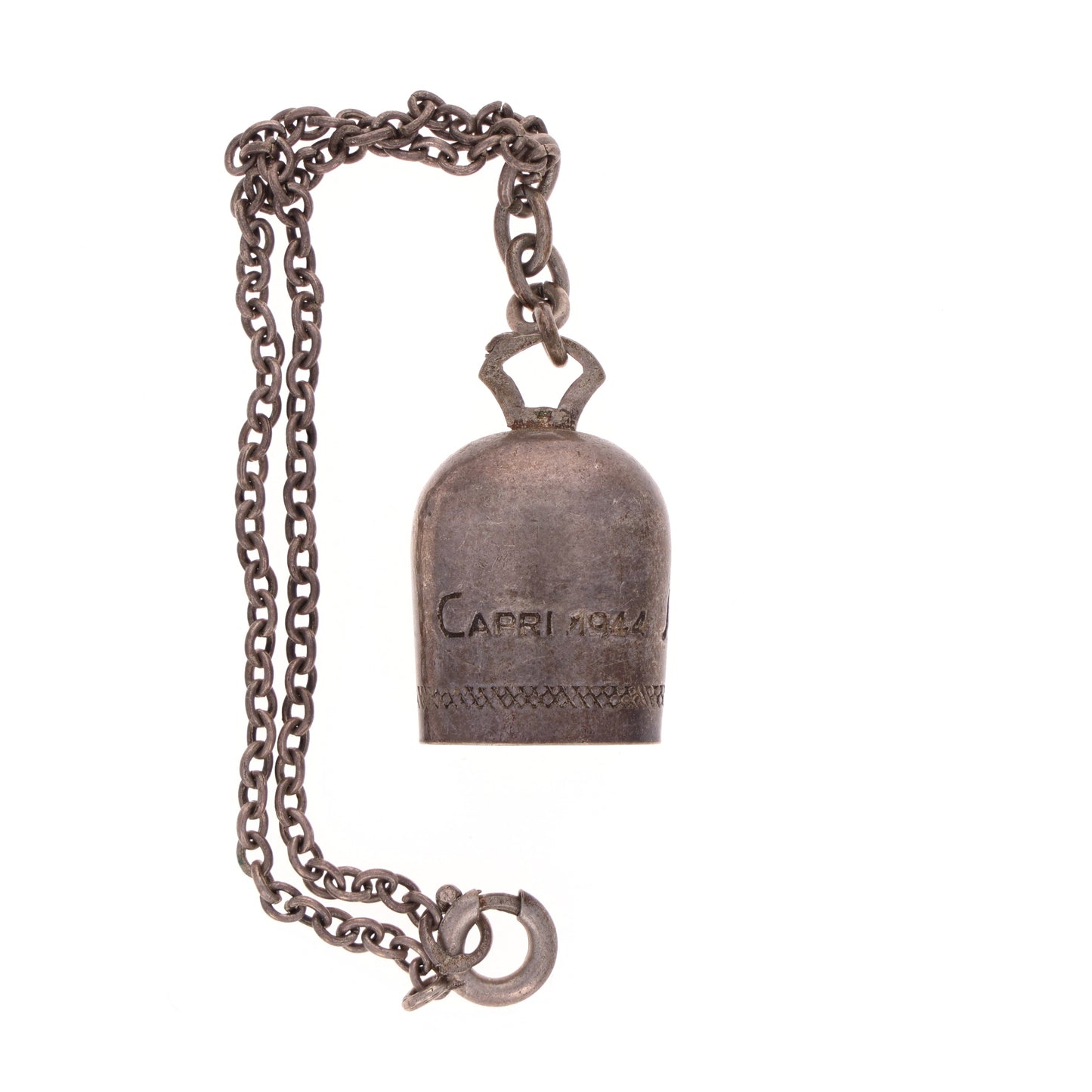 WWII San Michele Isle of Capri Silver Bell Worn by the USAAF (1944)