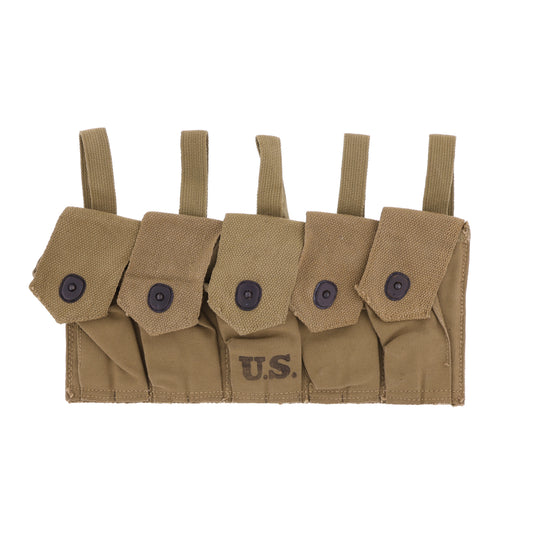 WWII U.S. Army 5-Cell Grenade Pouch by J.Q.M.D. (1944)