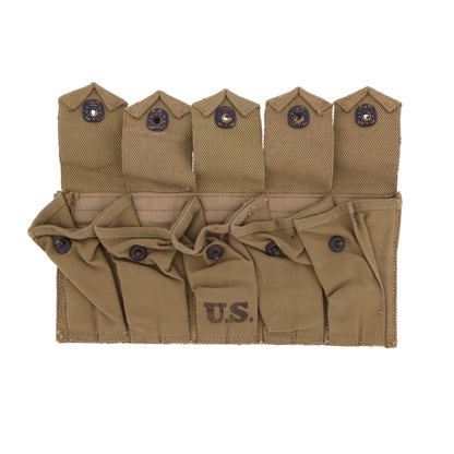WWII U.S. Army 5-Cell Grenade Pouch by J.Q.M.D. (1944)
