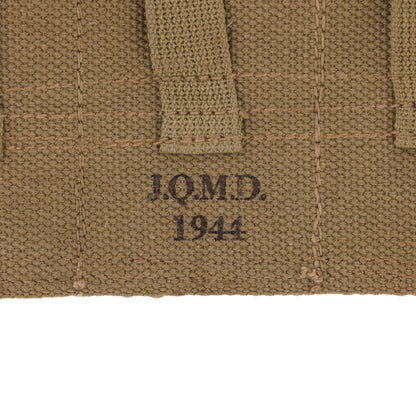 WWII U.S. Army 5-Cell Grenade Pouch by J.Q.M.D. (1944)