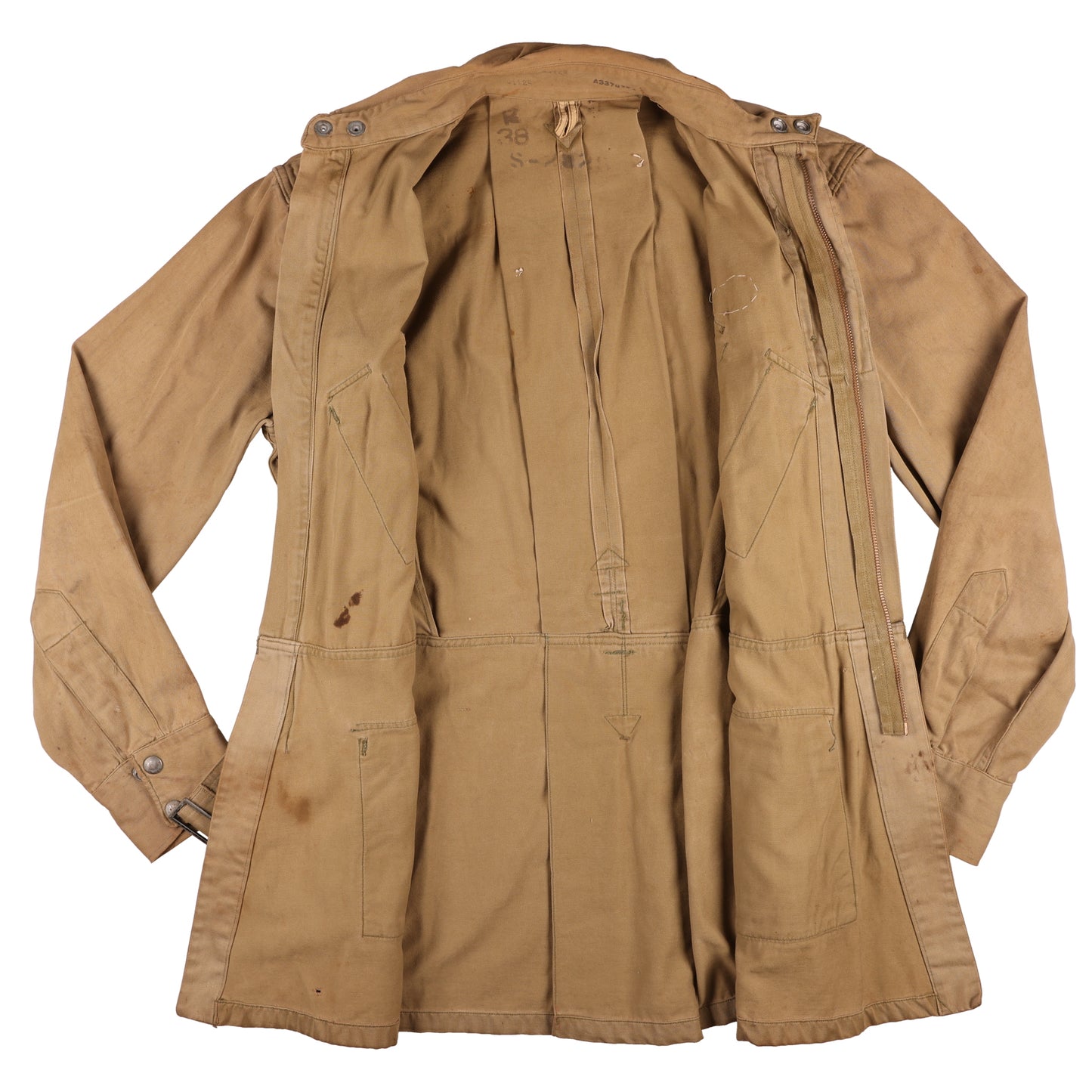 WWII U.S. Army 541st Parachute Infantry Regiment Paratrooper M1942 Jump Jacket Marked with Laundry Numbers (Size 38R)