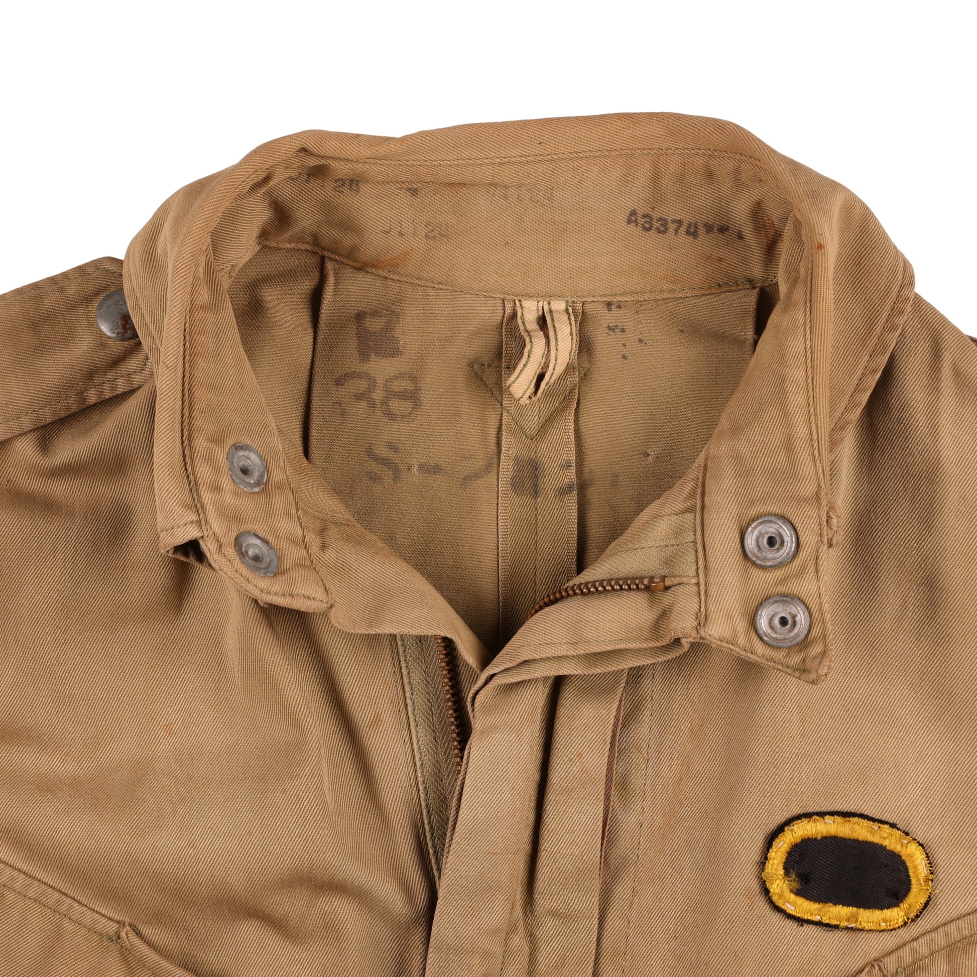 WWII U.S. Army 541st Parachute Infantry Regiment Paratrooper M1942 Jump Jacket Marked with Laundry Numbers (Size 38R)