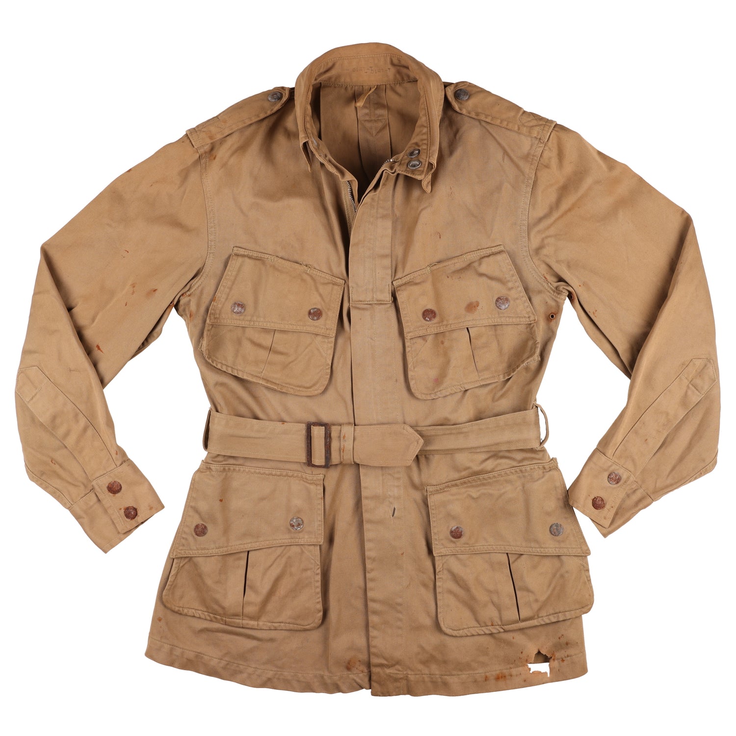 WWII U.S. Army 82nd Airborne Division Paratrooper M1942 Jump Jacket Identified to First Sgt. Edwin E. Theeck