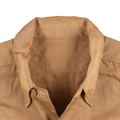 WWII U.S. Army Advance Section of the Communications Zone (ADSEC) T/Sgt.'s Khaki Cotton Service Shirt Size 14 1/2 x 32 (1944)