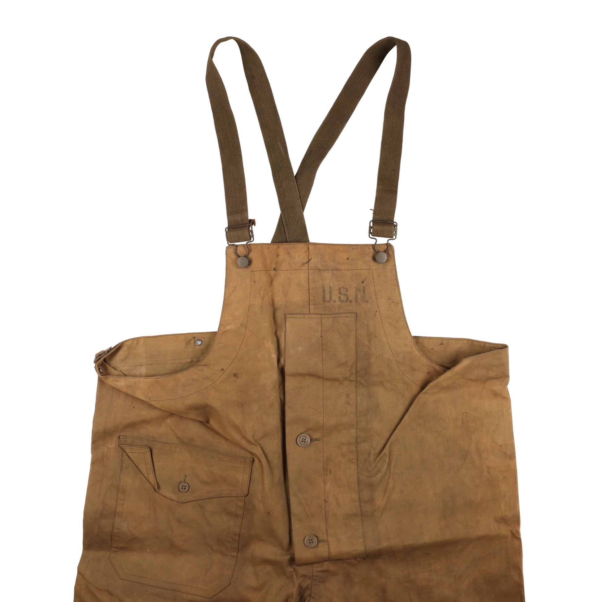 WWII U.S. Army Alaska Defense Command Wet Weather Parka, USN Coveralls, Wool Scarf, Socks, & Mukluks Attributed to Pete Mase