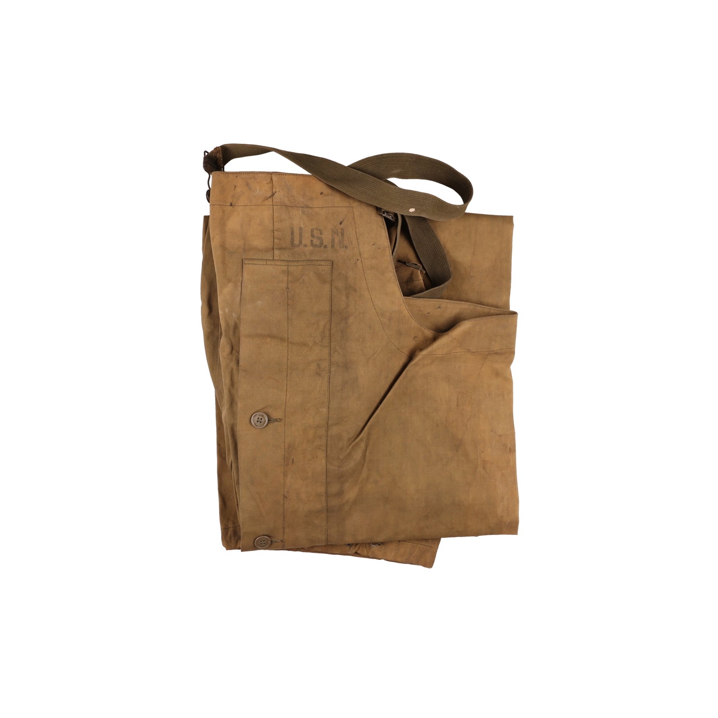 WWII U.S. Army Alaska Defense Command Wet Weather Parka, USN Coveralls, Wool Scarf, Socks, & Mukluks Attributed to Pete Mase