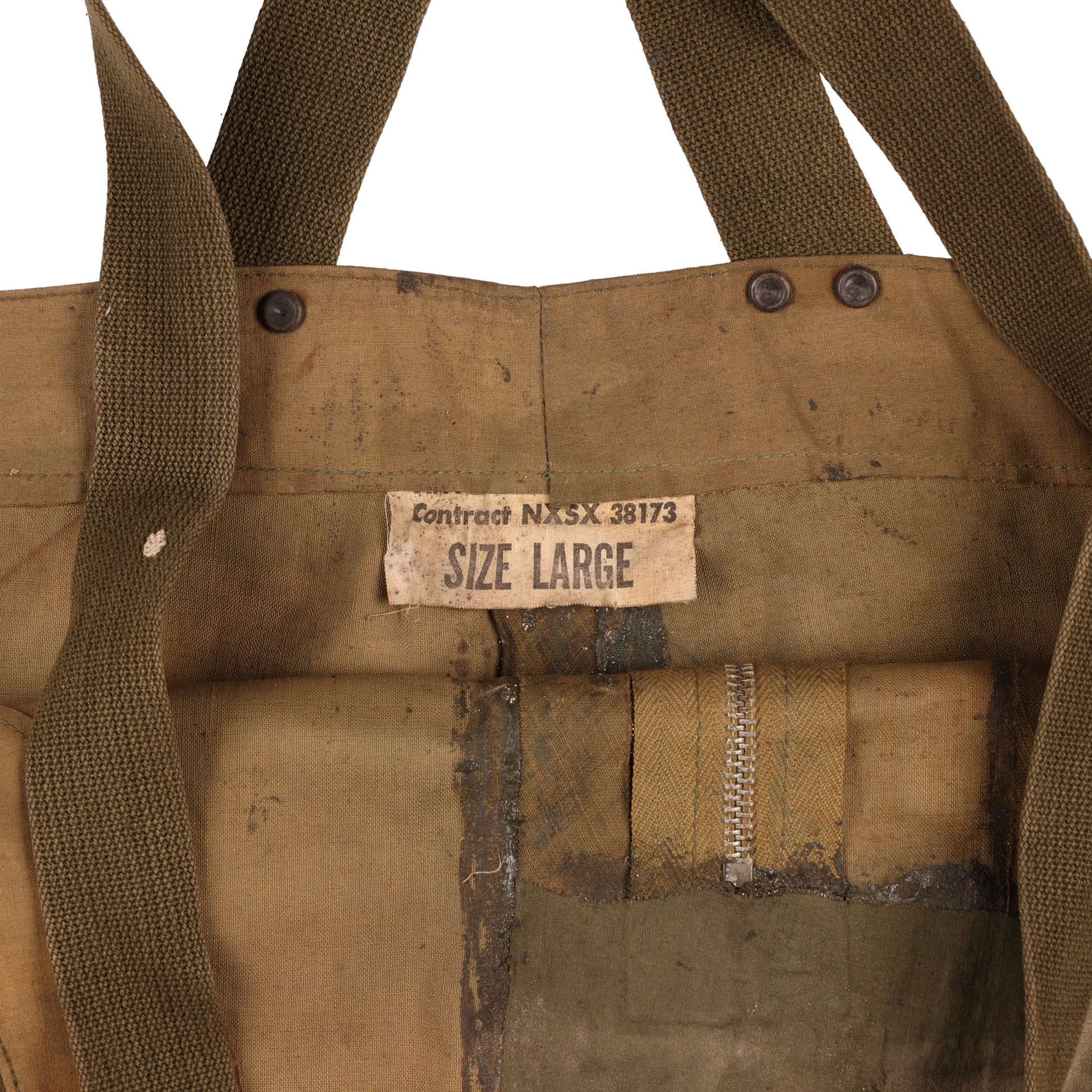 WWII U.S. Army Alaska Defense Command Wet Weather Parka, USN Coveralls, Wool Scarf, Socks, & Mukluks Attributed to Pete Mase