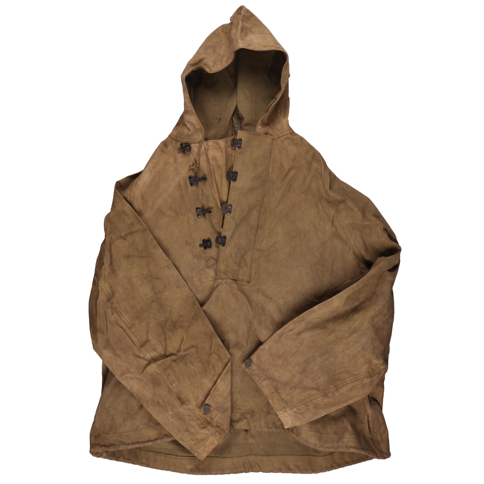 WWII U.S. Army Alaska Defense Command Wet Weather Parka, USN Coveralls, Wool Scarf, Socks, & Mukluks Attributed to Pete Mase