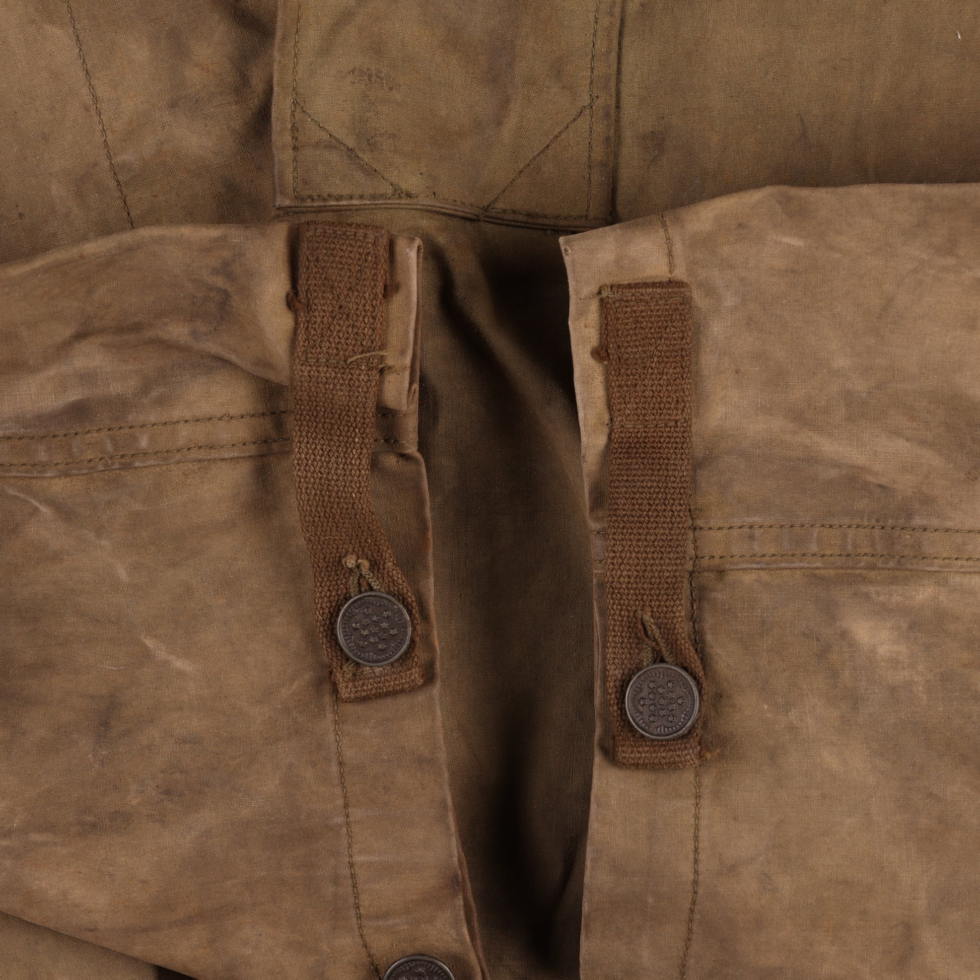 WWII U.S. Army Alaska Defense Command Wet Weather Parka, USN Coveralls, Wool Scarf, Socks, & Mukluks Attributed to Pete Mase