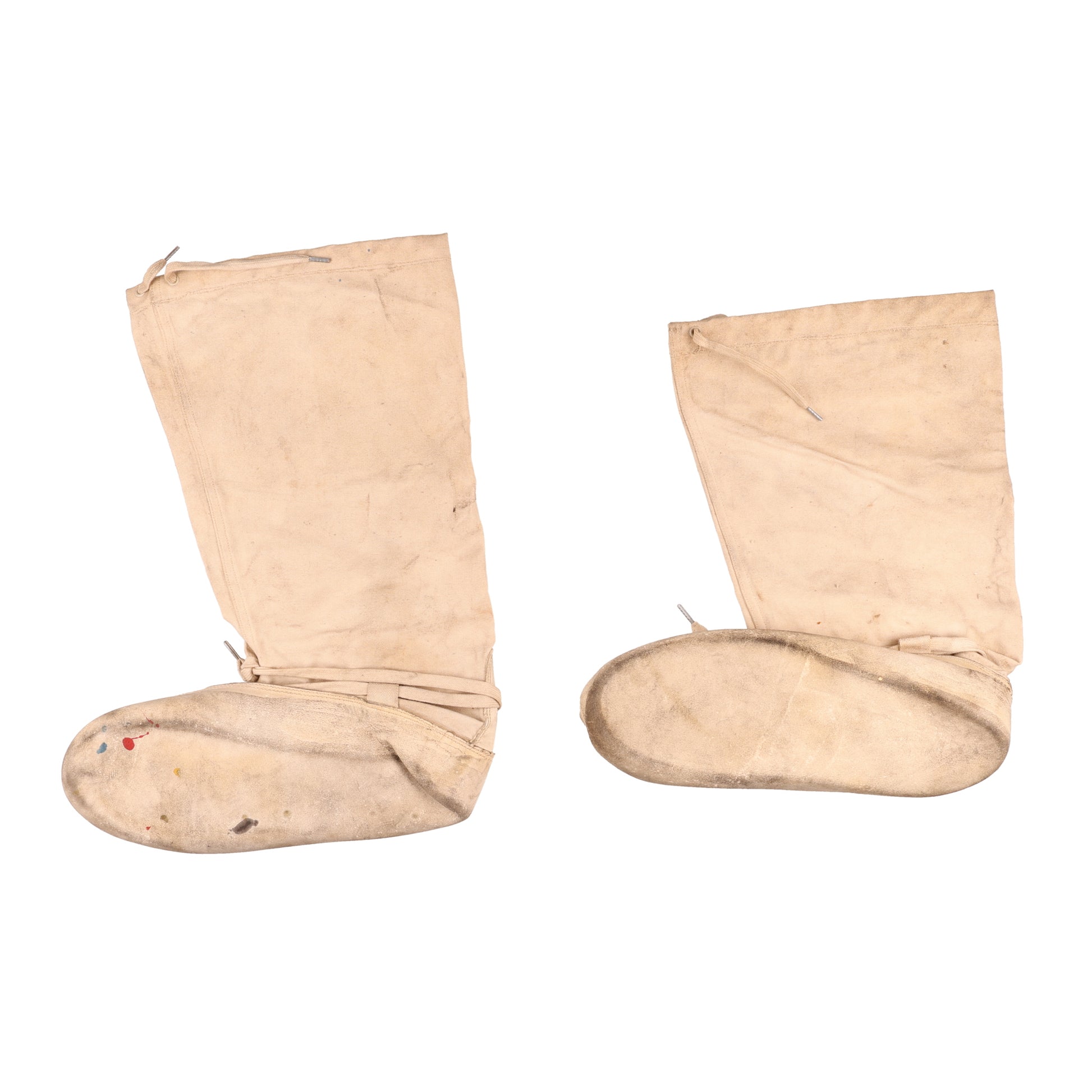 WWII U.S. Army Alaska Defense Command Wet Weather Parka, USN Coveralls, Wool Scarf, Socks, & Mukluks Attributed to Pete Mase