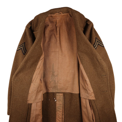 WWII U.S. Army Cpl.'s Wool Overcoat by Sigmund Eisner Co. Size 36L (1943)