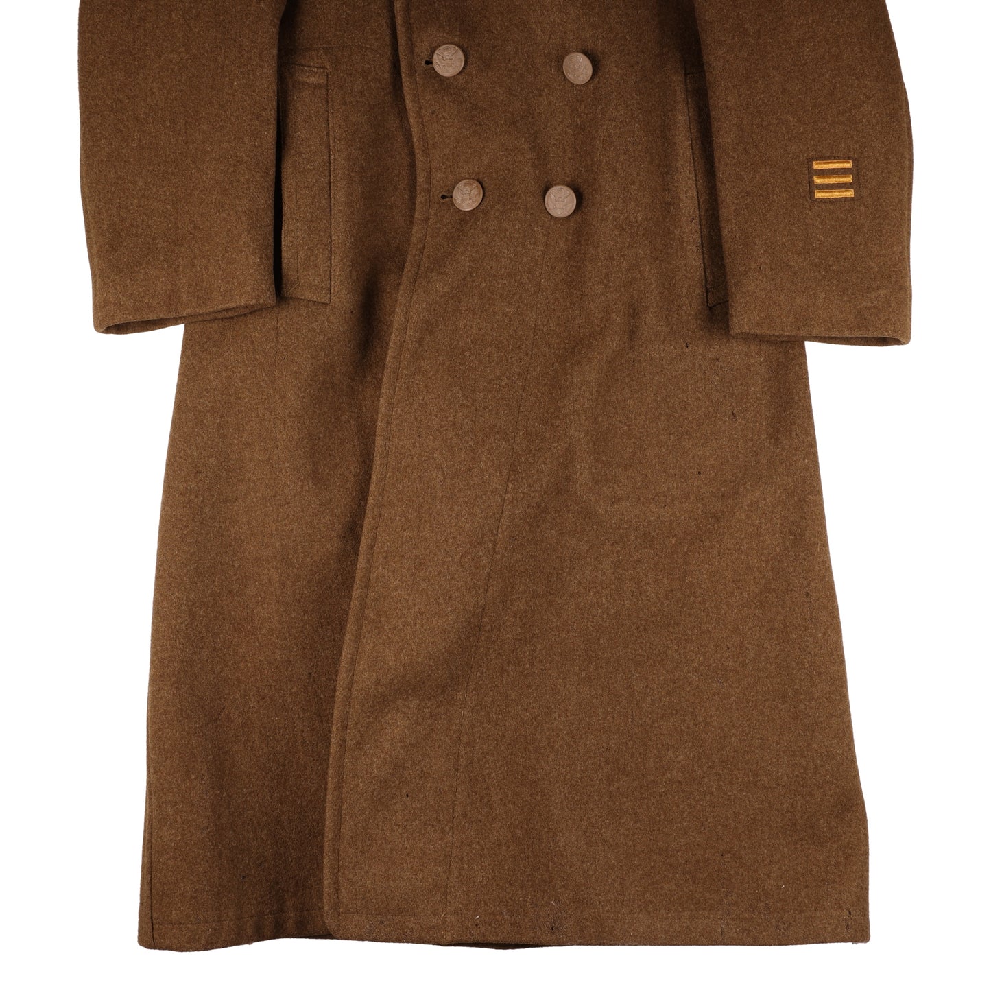 WWII U.S. Army Cpl.'s Wool Overcoat by Sigmund Eisner Co. Size 36L (1943)