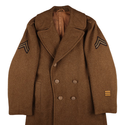 WWII U.S. Army Cpl.'s Wool Overcoat by Sigmund Eisner Co. Size 36L (1943)