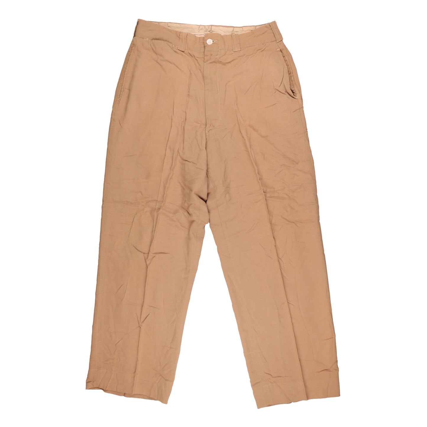 WWII U.S. Army Officer's Khaki Wool Service Trousers Named to "D. P. Southworth"