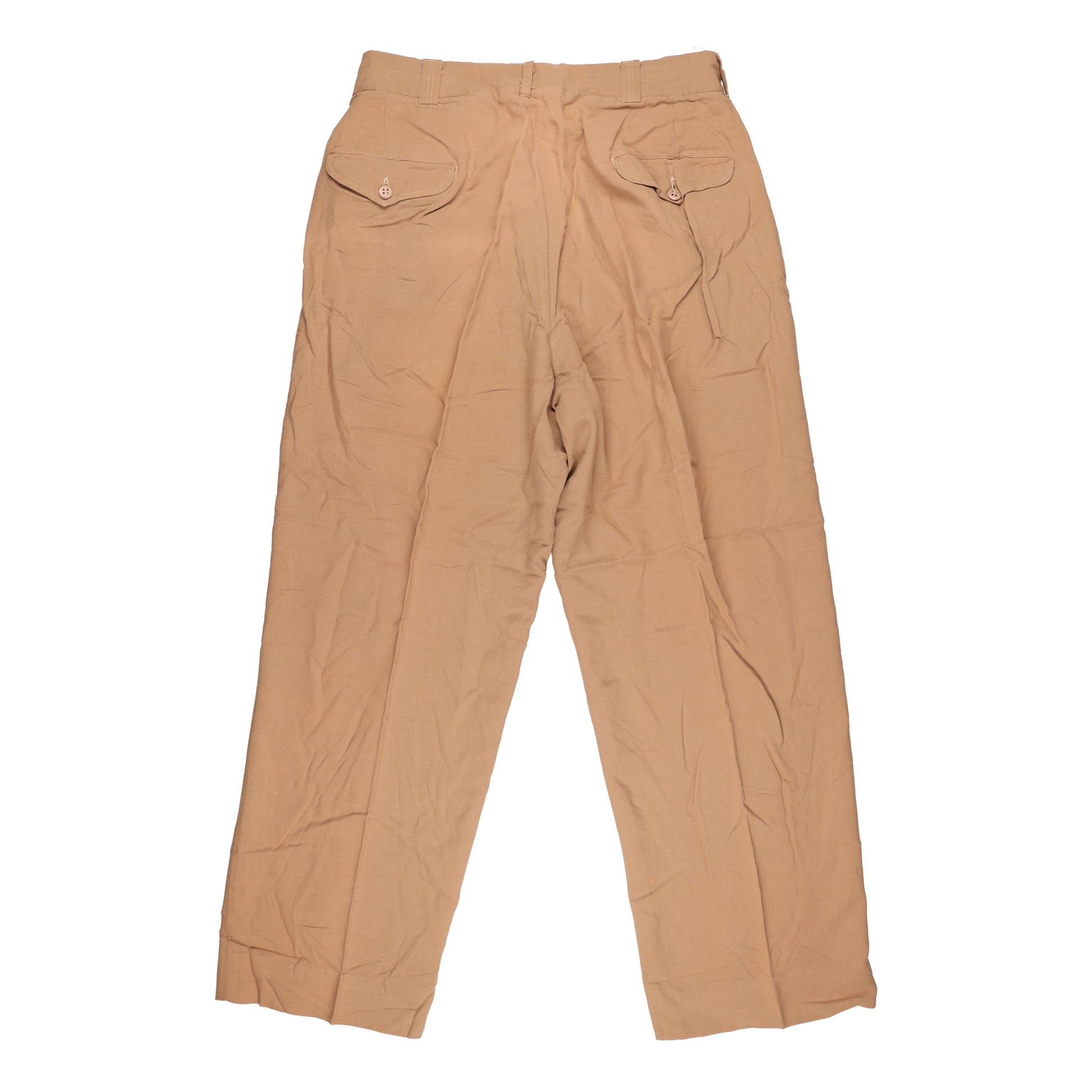 WWII U.S. Army Officer's Khaki Wool Service Trousers Named to "D. P. Southworth"