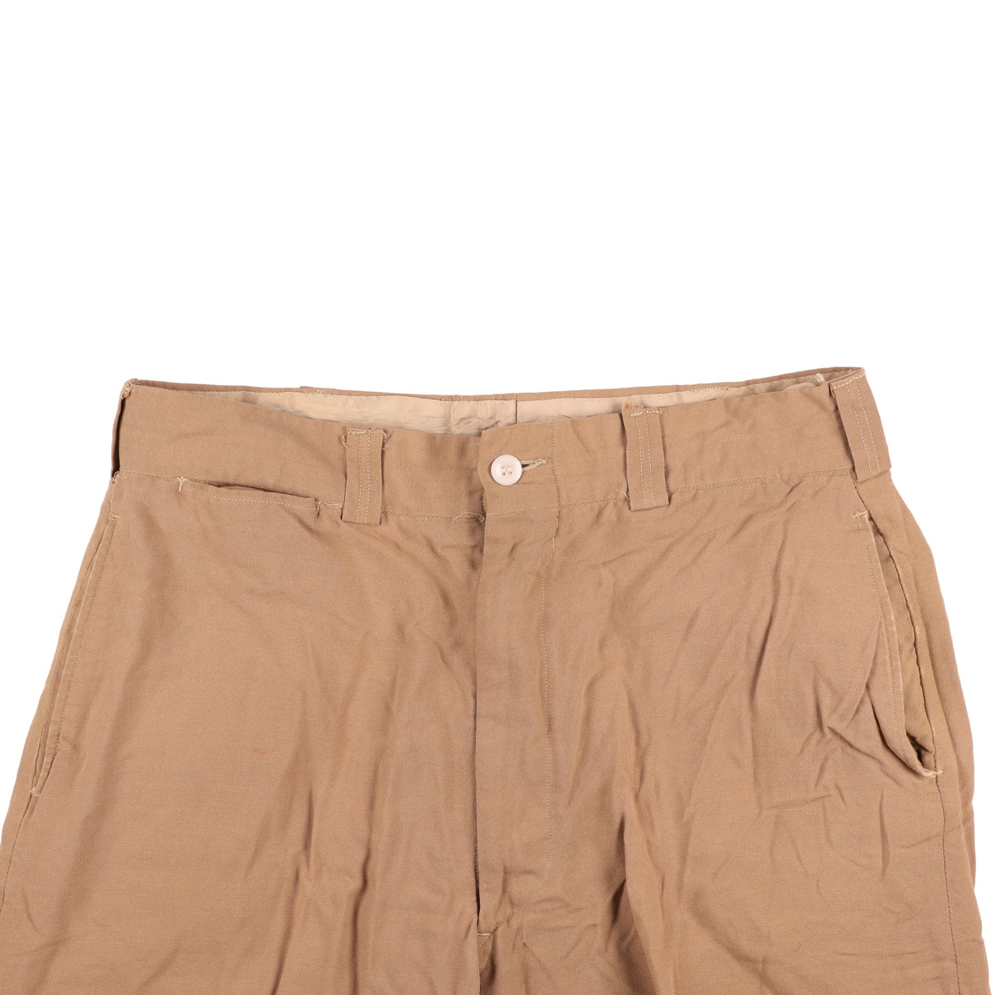 WWII U.S. Army Officer's Khaki Wool Service Trousers Named to "D. P. Southworth"