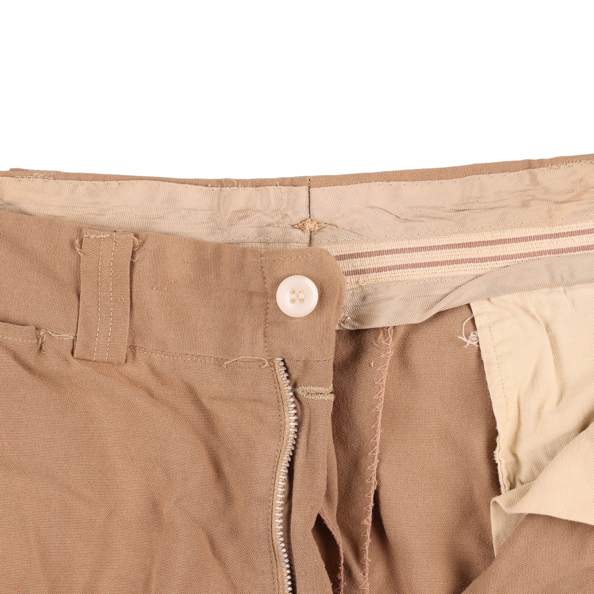 WWII U.S. Army Officer's Khaki Wool Service Trousers Named to "D. P. Southworth"