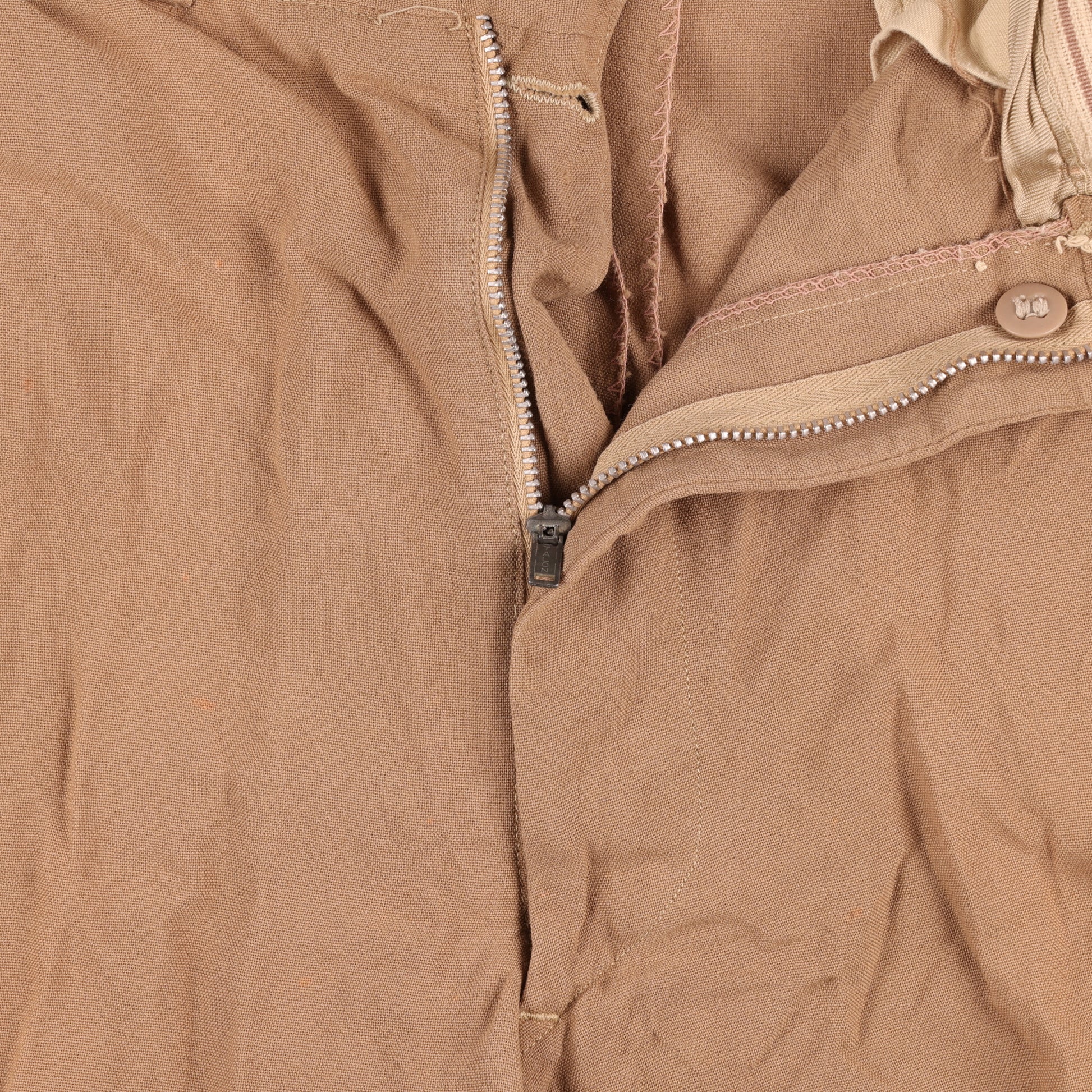 WWII U.S. Army Officer's Khaki Wool Service Trousers Named to "D. P. Southworth"