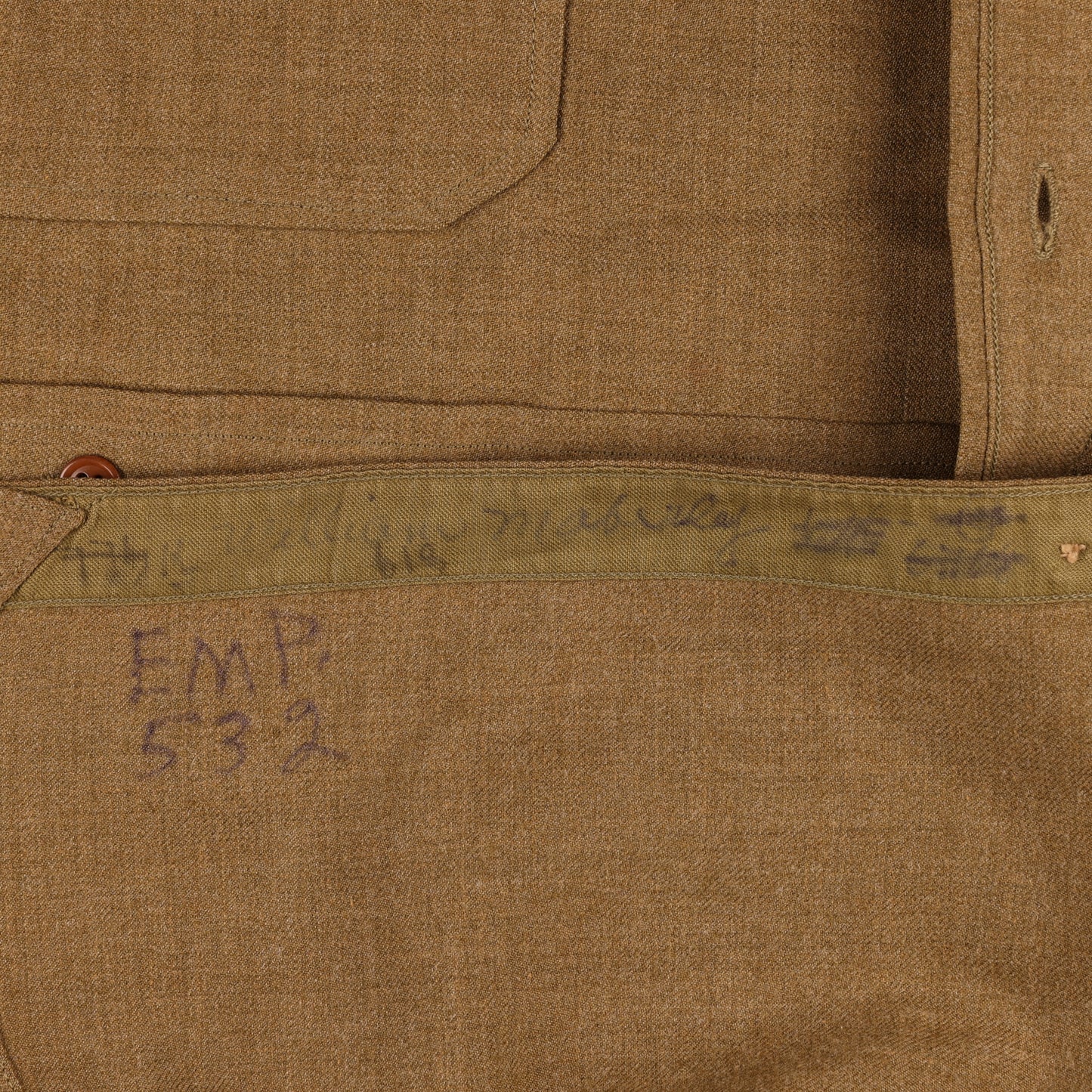 WWII U.S. Army Enlisted Man's M37 Wool Service Shirt (Size 14 x 32)
