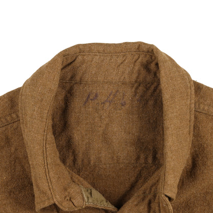 WWII U.S. Army Enlisted Man's M37 Wool Service Shirt (Size 17 x 33)