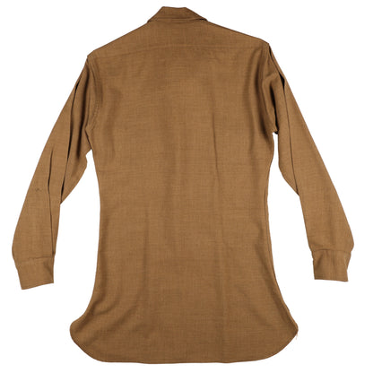 WWII U.S. Army Enlisted Man's M37 Wool Service Shirt with Gas Flap (Size 14 1/2 x 32)